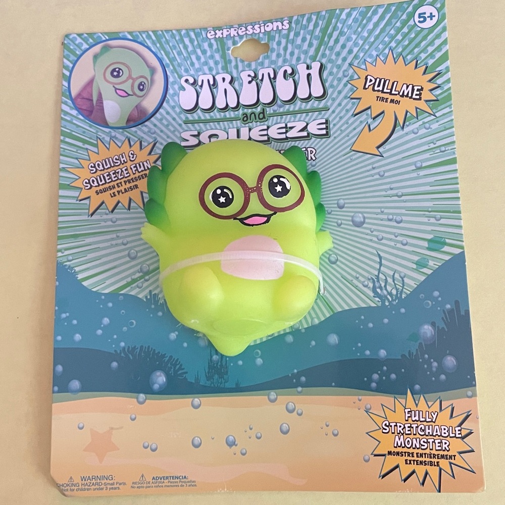 Expressions Vibrant Green Monster Toy